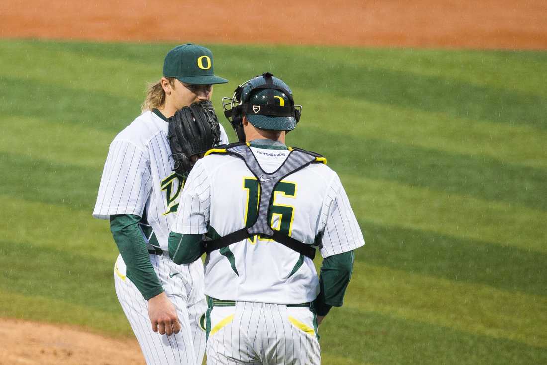 As Oregon State&#8217;s Drew Rasmussen stepped off the rubber for the third time in the at bat, fans started to get a bit restless. &#8220;This is ridiculous,&#8221; one fan said as she stood up to collect her belongings. &#8220;It&#8217;s way too cold out here.&#8221; Rasmussen was pitching well, but Oregon&#8217;s &#8230;