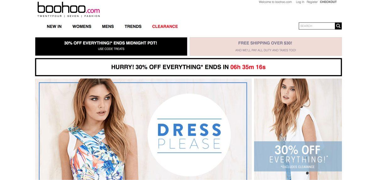 In 2006, Boohoo gave consumers the opportunity to connect online and shop. &#8220;We had lots of winners. Every season something would hit,&#8221; said co-founder Carol Kane. (Screen grab courtesy of Boohoo)