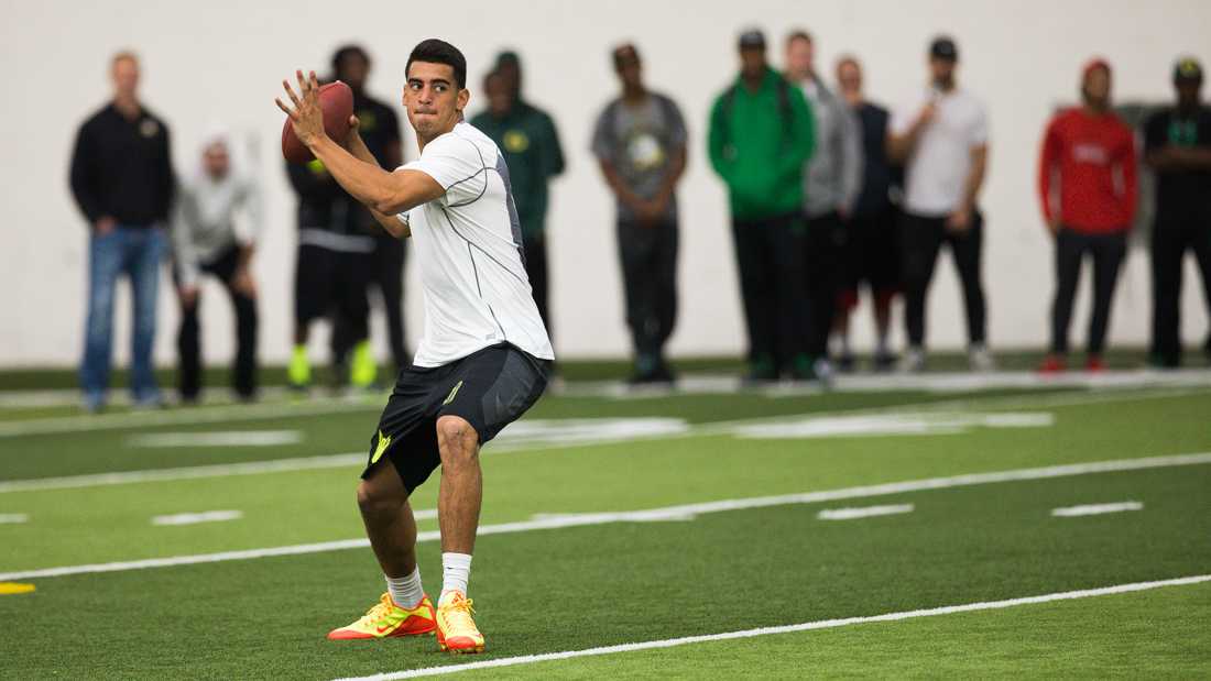 &#8211; &#160;Multiple reports have surfaced that the Tampa Bay Buccaneers intend to use their number one overall pick on Marcus Mariota. ESPN&#8217;s Ron Jaworski was the first to report the story. &#8211; Monday&#8217;s&#160;Oregon football practice featured ongoing storylines from Charles Nelson&#8217;s continued development in the secondary. &#8211; Former Oregon basketball &#8230;