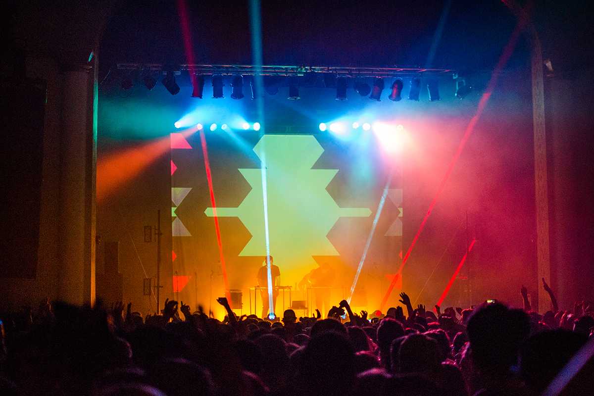 ODESZA performed at the Historical McDonald Theater in Eugene, Oregon on Tuesday, April 7, and the duo will also be performing at Outside Lands. (Kenneth Osborn/Emerald)