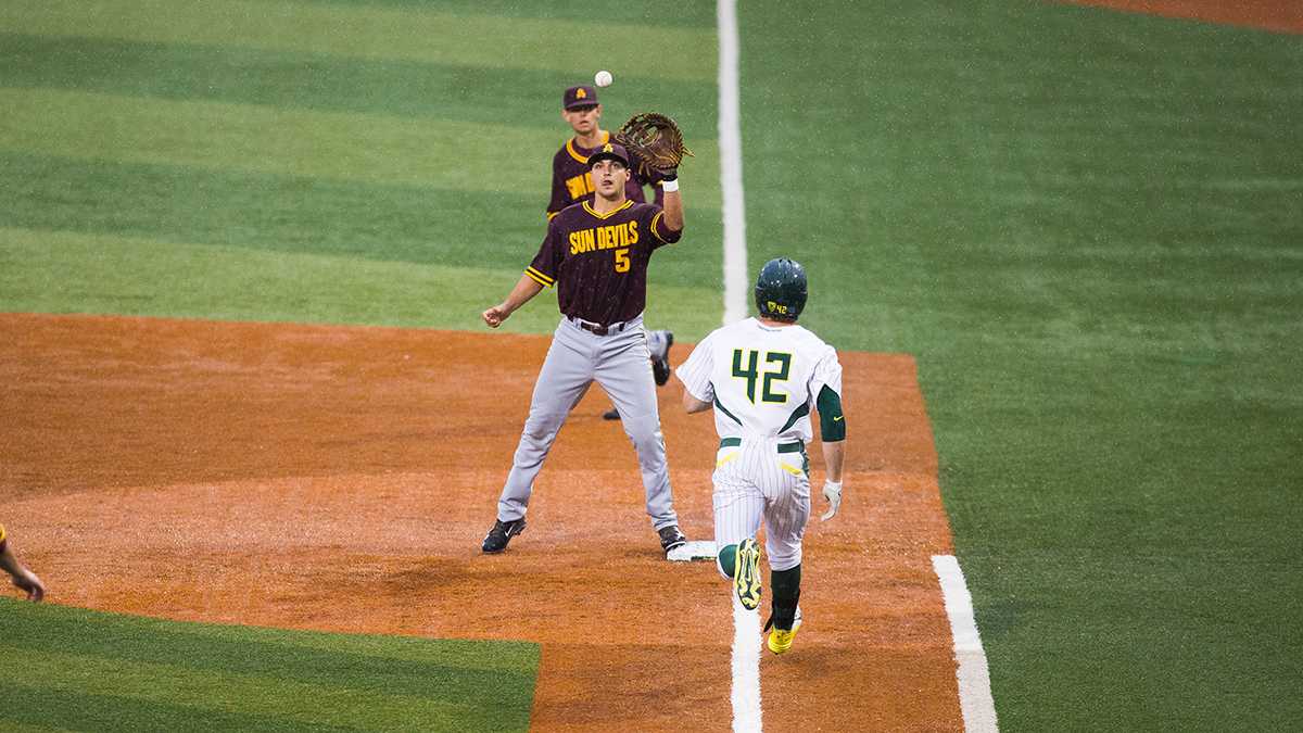 1. No. 3 UCLA (28-8, 14-4) The Bruins have kept it rolling with back-to-back series wins against their in-state rivals USC and California. UCLA still leads the Pac-12 in team ERA (2.18) and strikeouts (333). 2. No. 5 Arizona State (25-11, 13-5) Arizona State made the jump over USC after &#8230;