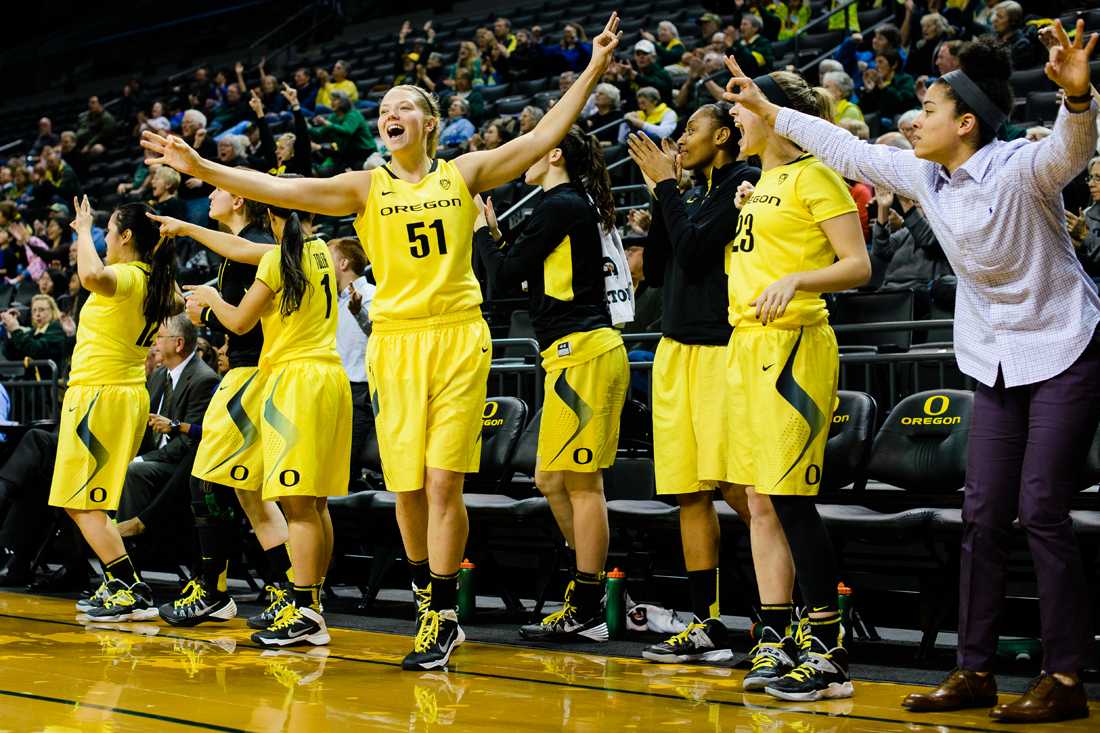 <p>Former walk-on Katie Gruys, a forward for Oregon’s women’s basketball team, was awarded a scholarship for her senior season on May 18.</p>