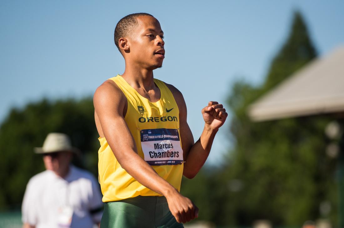 Oregon sophomore Marcus Chambers stood under the canopy of the media tent at Hayward Field, listening as the roars of the 11,168 crowd spurred on the action back out on the track. He just&#160;placed second in the 400 meters at a time of&#160;45.59. Chambers took the time to speak with &#8230;