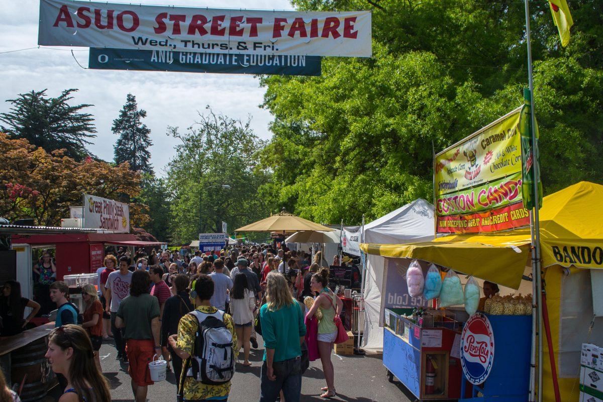 Week three is upon the University of Oregon, which means students are back in the groove of things and midterms will soon roll around. But it also means it&#8217;s time for the ASUO Street Faire. The biannual three-day faire, which is the ASUO&#8217;s biggest fundraiser, will look a lot different &#8230;