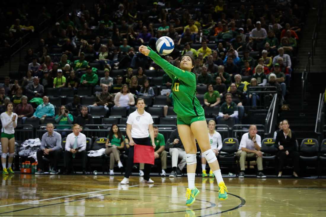 <p>After finishing the regular season with a 16-13 record and earning an at-large bid to the NCAA tournament, it was announced Tuesday morning that two Oregon volleyball players have earned all-conference honors.  Standout freshman Lindsey Vander Weide was selected to the all-conference first team, as well as the all-freshman team. An outside …</p>