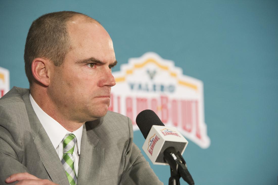 SAN ANTONIO &#8212;Oregon head coach Mark Helfrich and TCU head coach Gary Patterson met with media on Friday&#160;in the final press conference before&#160;tomorrow&#8217;s Alamo Bowl. Helfrich announced wide receivers coach Matt Lubick will be Oregon&#8217;s new offensive coordinator going forward and will call the plays on Saturday. Patterson discussed his &#8230;