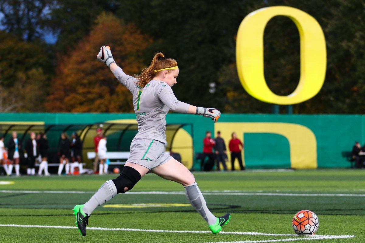 Oregon soccer had seven shots before halftime and added eight&#160;more after intermission, but was unable to score on Monday, losing to Portland 1-0 in the final nononference game before Pac-12 play starts this weekend.&#160;Before Monday, the Ducks had scored at least one goal in each of their first seven games. &#8230;