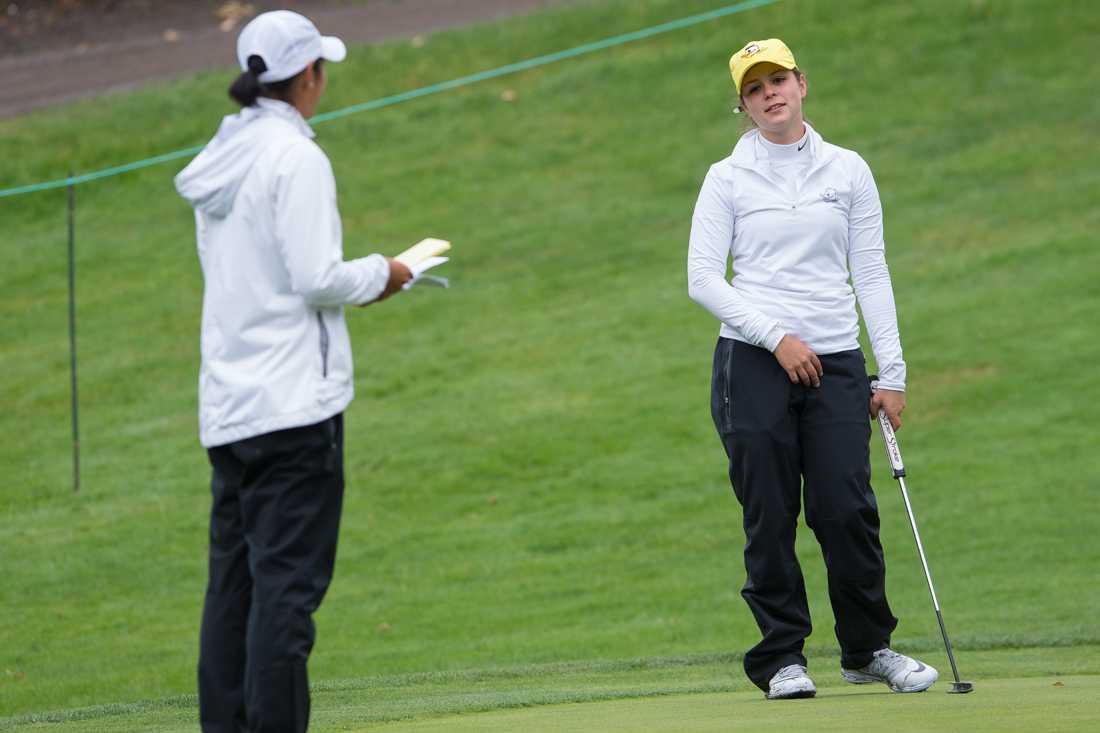 <p>The Oregon women’s golf team finished tied for fourth as a team at the Nanea Pac-12 Preview on Monday and Tuesday, led by a strong outing by sophomore Kathleen Scavo. The Ducks finished 29-over at the Kailua Kona, Hawaii event to claim the fourth place finish. They scored 1-over in …</p>