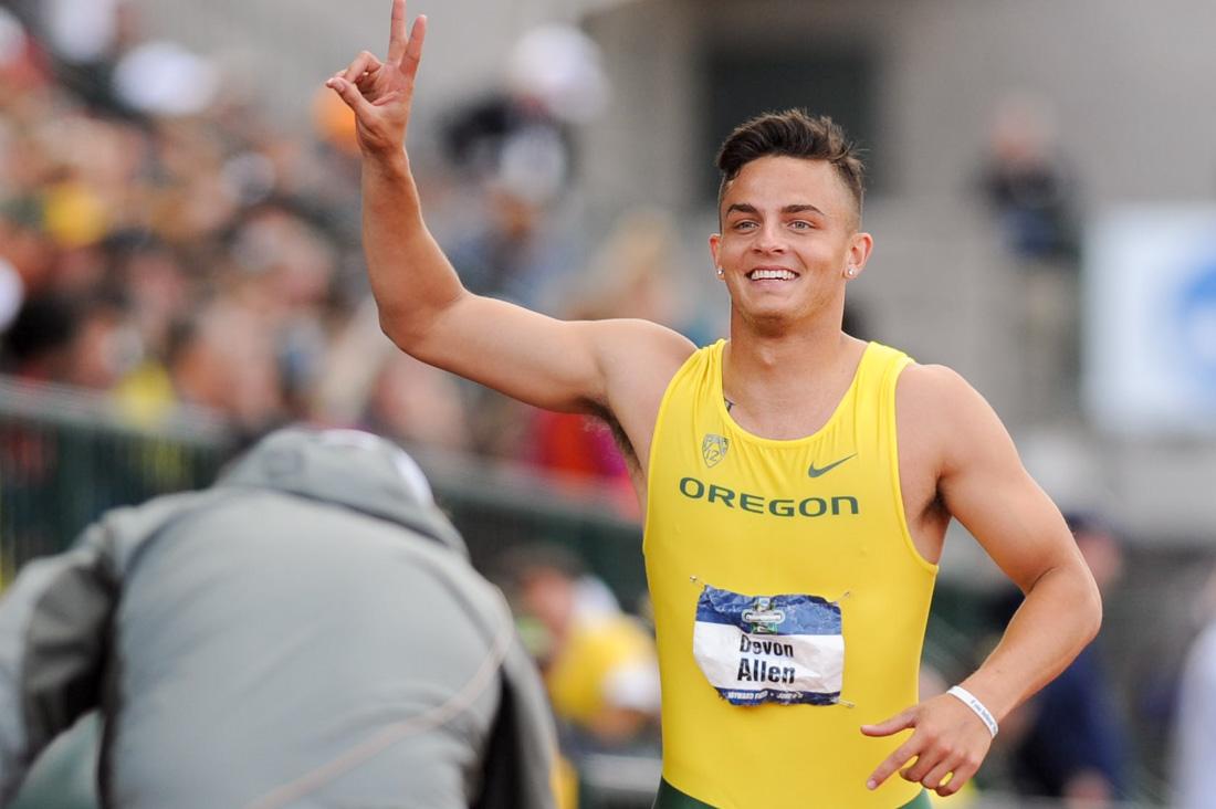 Former Oregon football player and track athlete Devon Allen announced during TrackTown Tuesday that has signed his first professional contract &#8212; with Nike. The move wasn&#8217;t much of a surprise; many former Oregon track and field athletes go on to run for&#160;Team Nike after graduation. The announcement was met with &#8230;