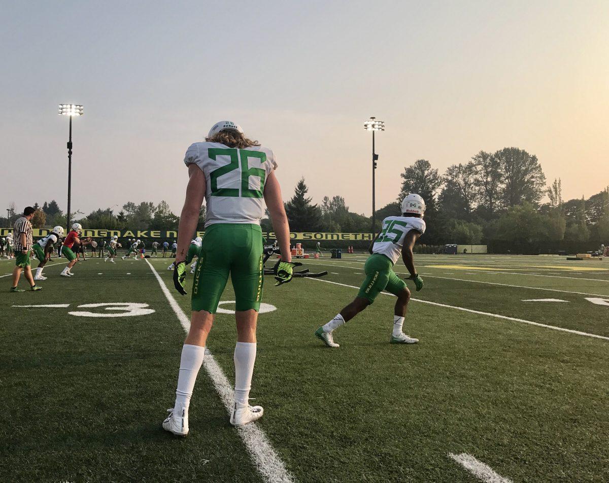 <p>Another day, another fall practice in the books. As is routine on Wednesdays, it was Oregon’s coordinators and assistant coaches turn to face the media. QB growth, Burch staying at QB for now  First up, co-offensive coordinator and quarterbacks coach Marcus Arroyo, who discussed Justin Herbert’s progression and the depth …</p>