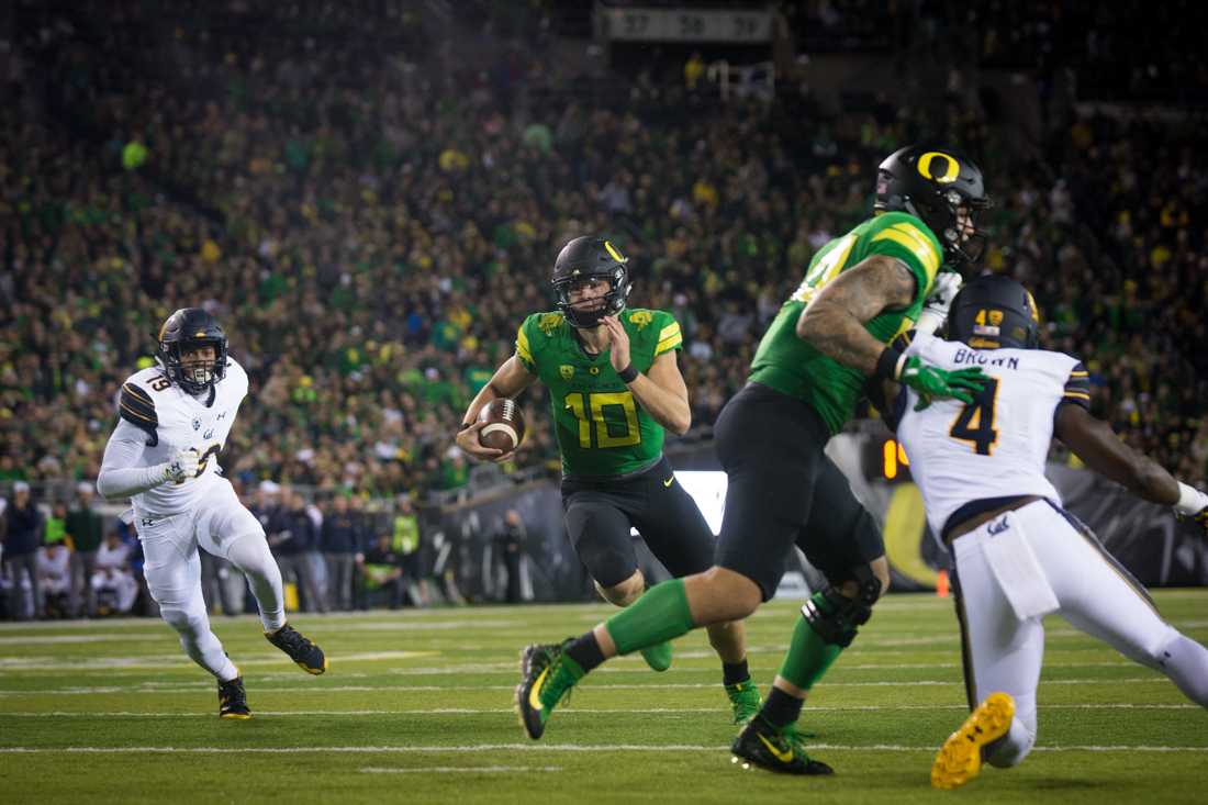 <p>According to Bruce Feldman of Sports Illustrated, Justin Herbert will miss 4-6 weeks due to a collarbone injury suffered in the first quarter against California on Saturday night as Herbert crossed into the end zone to score a touchdown for the Ducks. Feldman has reported that it was Herbert’s non-throwing …</p>