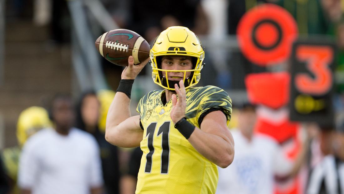 <p>In the first game of his freshman year at La Jolla Country Day High School, Braxton Burmeister, who was starting on the varsity team, didn’t get off to a good start. He fumbled his first snap and threw an interception, resulting in a 42-0 loss. Four years later at Oregon, …</p>