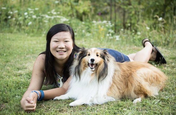 Sarah Case and her Emotional Support Animal Coco, a Sheltie (Courtesy of Sarah Case)