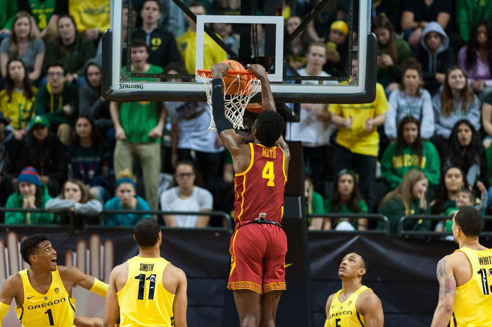 Oregon point guard Payton Pritchard walked into the postgame media room with his jersey half on. He slowly put it back on to speak to the media, most likely after he took it off in frustration after the game. &#8220;We let that one slip, but we keep letting them slip. &#8230;