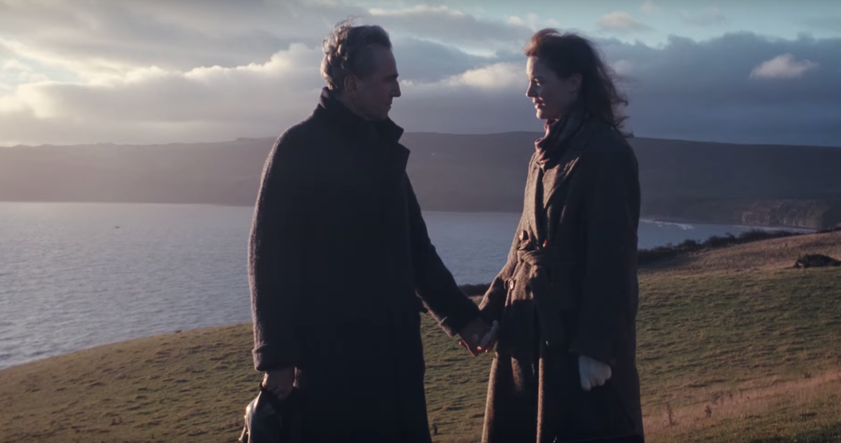 Daniel Day-Lewis and Vicky Krieps star in &#8220;Phantom Thread,&#8221; an artful period romance (YouTube).