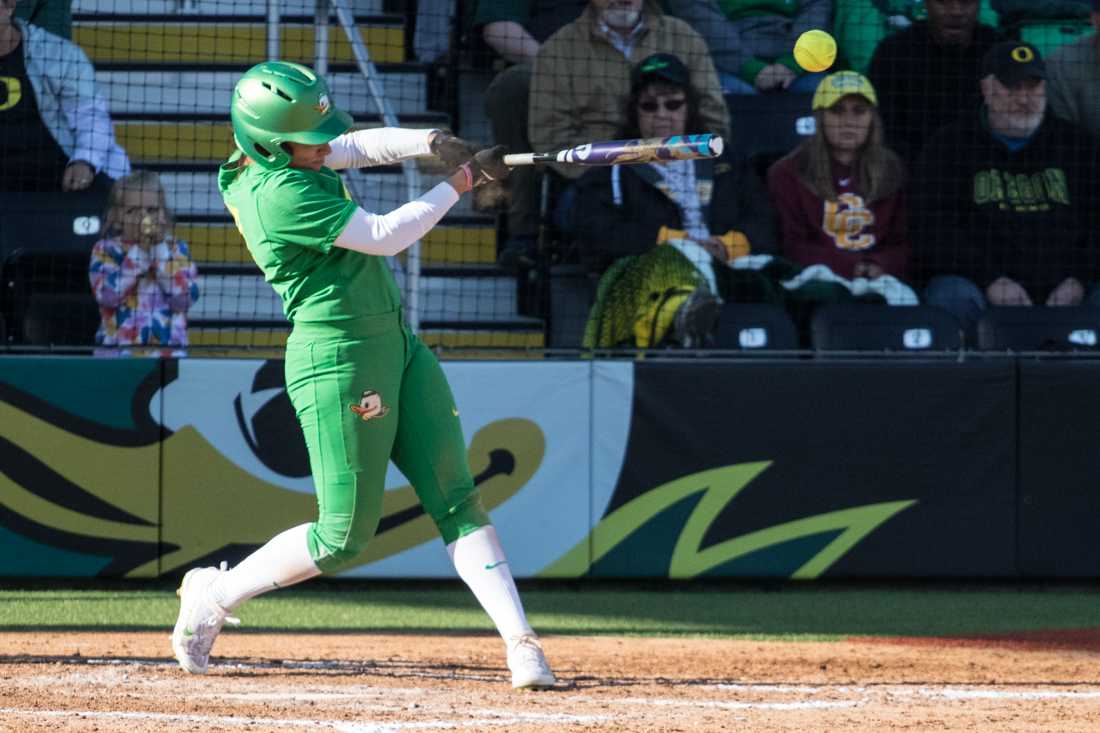 After dropping two straight competitive games and an exhibition against Japan, No. 5 Oregon softball defeated No. 7 LSU on Sunday and added another win against San Jose State in the afternoon to conclude the Mary Nutter Classic. The Ducks shut out LSU 4-0 with Miranda Elish in the circle. &#8230;