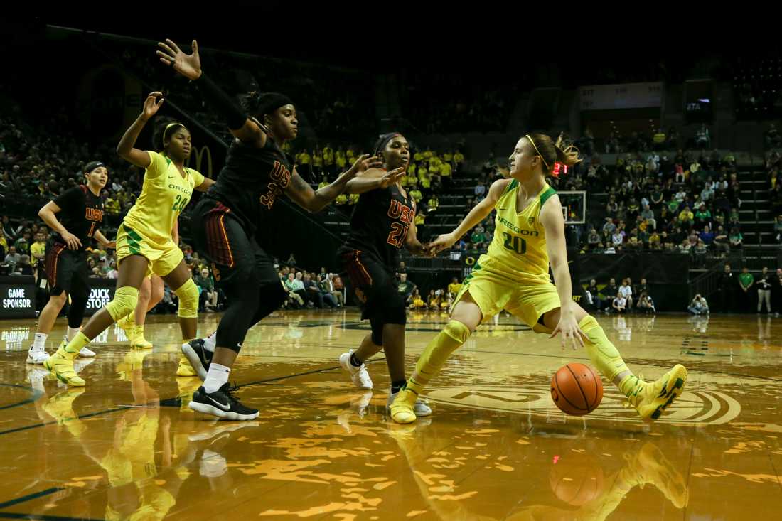 Oregon women&#8217;s basketball had the first possession of the game on Friday night. Sabrina Ionescu carried it up court and turned it over. USC went the other way to score a basket. Then, Satou Sabally had possession but gave it up. Once again, USC went down the court to score. &#8230;