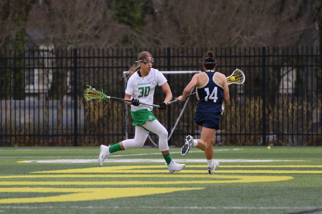 Disappointment and sadness covered the lacrosse field as Canisius celebrated its game-winning goal in overtime over the Oregon women&#8217;s lacrosse team. &#8220;I looked up to the sky and was like, &#8216;Oh my God, they defeated us,&#8217;&#8221; Oregon attacker Mariah Gatti said postgame. Luckily for the Ducks, the disappointment was short-lived &#8230;