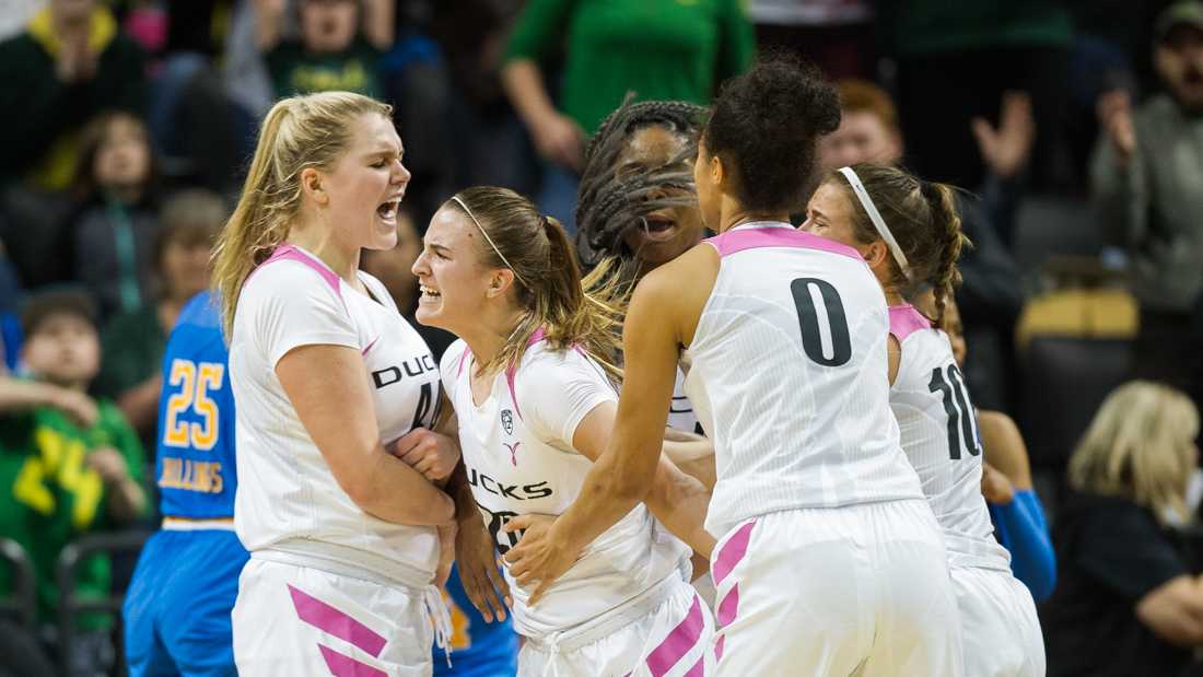 Coming into this weekend&#8217;s fixtures, Oregon women&#8217;s basketball had Monday night&#8217;s game against UCLA locked in its sights. Win or lose, there would be emotions after the game: The team would honor seniors Lexi Bando and Justine Hall during Senior Day ceremonies. Head coach Kelly Graves said it was arguably &#8230;