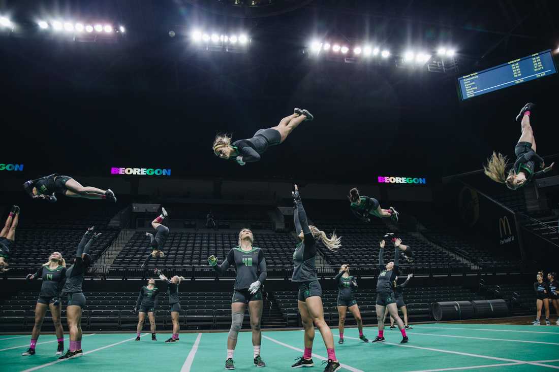 Oregon acrobatics and tumbling received its first loss of the season Saturday afternoon in its first meeting of the season against long time rival, the Baylor Bears. The two teams&#8217; first competition went down in Waco, Texas, giving Baylor home court advantage to kick off the first of two meetings &#8230;