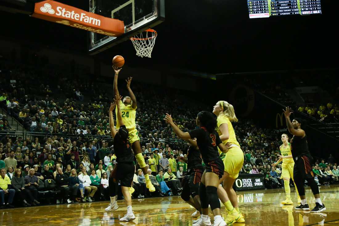 Fans who came to Oregon women&#8217;s basketball&#8217;s Friday night clash with USC in hopes of seeing a conventional, by-the-numbers game likely walked away disappointed. For those looking for thrilling basketball, the Ducks&#8217; gritty, thrilling 80-74 win in double-overtime delivered in spades. The win comes at a critical moment for the &#8230;