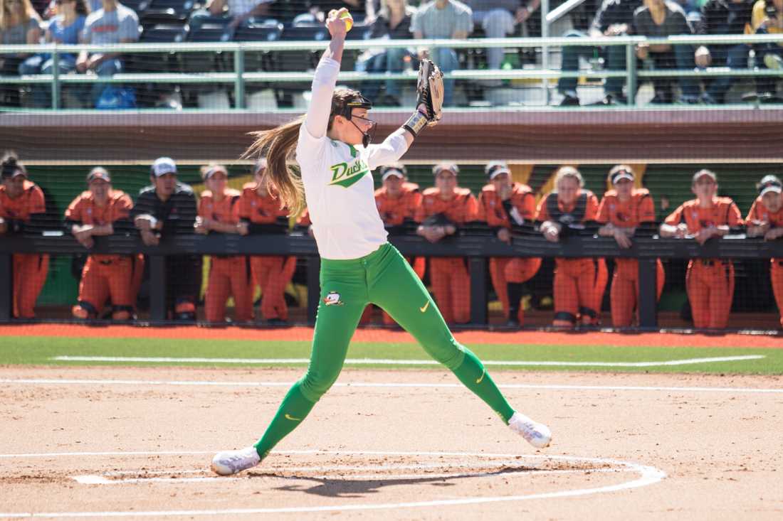 CORVALLIS, Ore.&#8212; On her second pitch, Oregon&#8217;s Haley Cruse opened the fifth inning with a big hit toward centerfield. It was her second double of the day against the Beavers, as she made her way to second base. After back-to-back outs from Jenna Lilley and Alexis Mack, it seemed as &#8230;