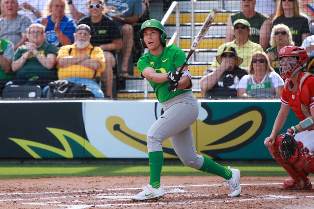 <p>Two on, two out, and two strikes. That was the situation for Oregon center fielder Shannon Rhodes with the score tied at zero in the bottom of the seventh. “There comes a time where you just have to dig deep and not be afraid,” Rhodes said. “I think that’s what …</p>