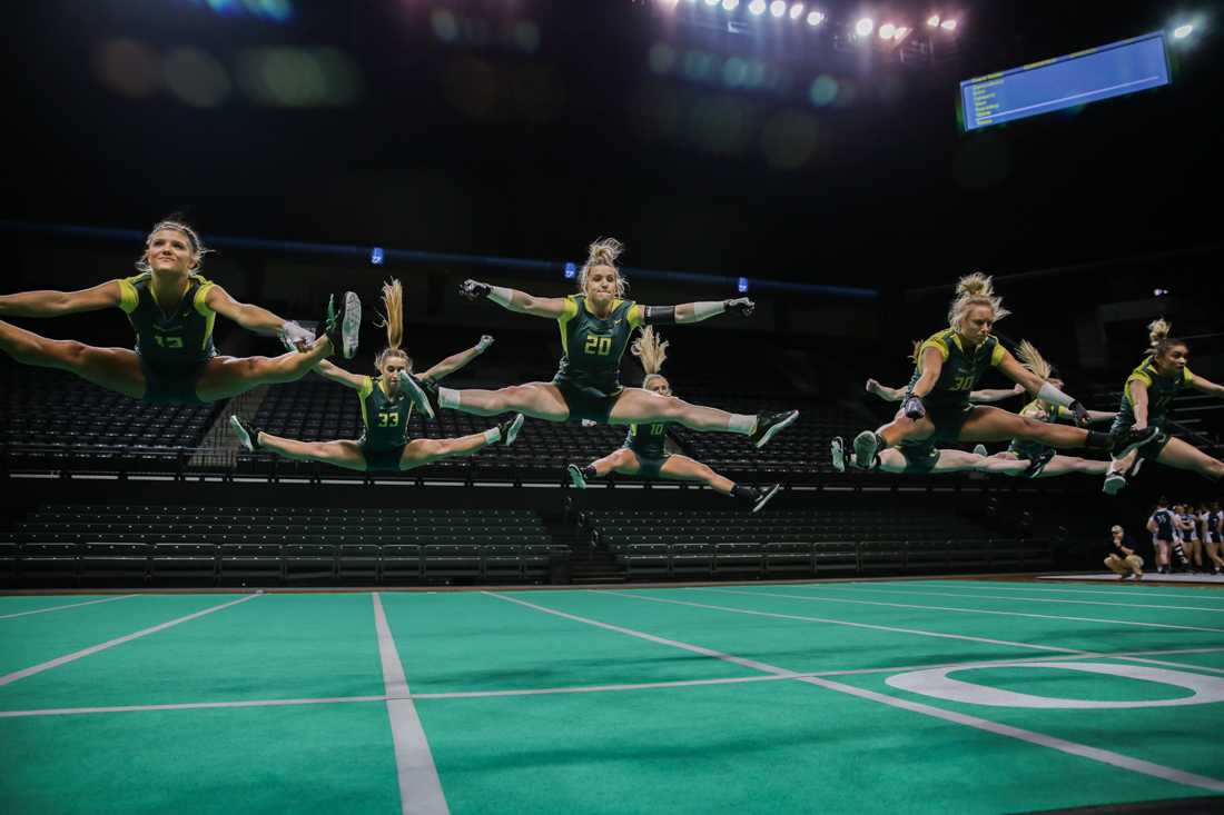 After losing their first meet of the season to Baylor, Oregon acrobatics and tumbling lost to the No. 4 Quinnipiac Bobcats and beat the No.6 Gannon Golden Knights in Sunday&#8217;s tri-meet. On their home court at Matthew Knight Arena, the Ducks finished the day with 272.23 points, while the Bobcats &#8230;