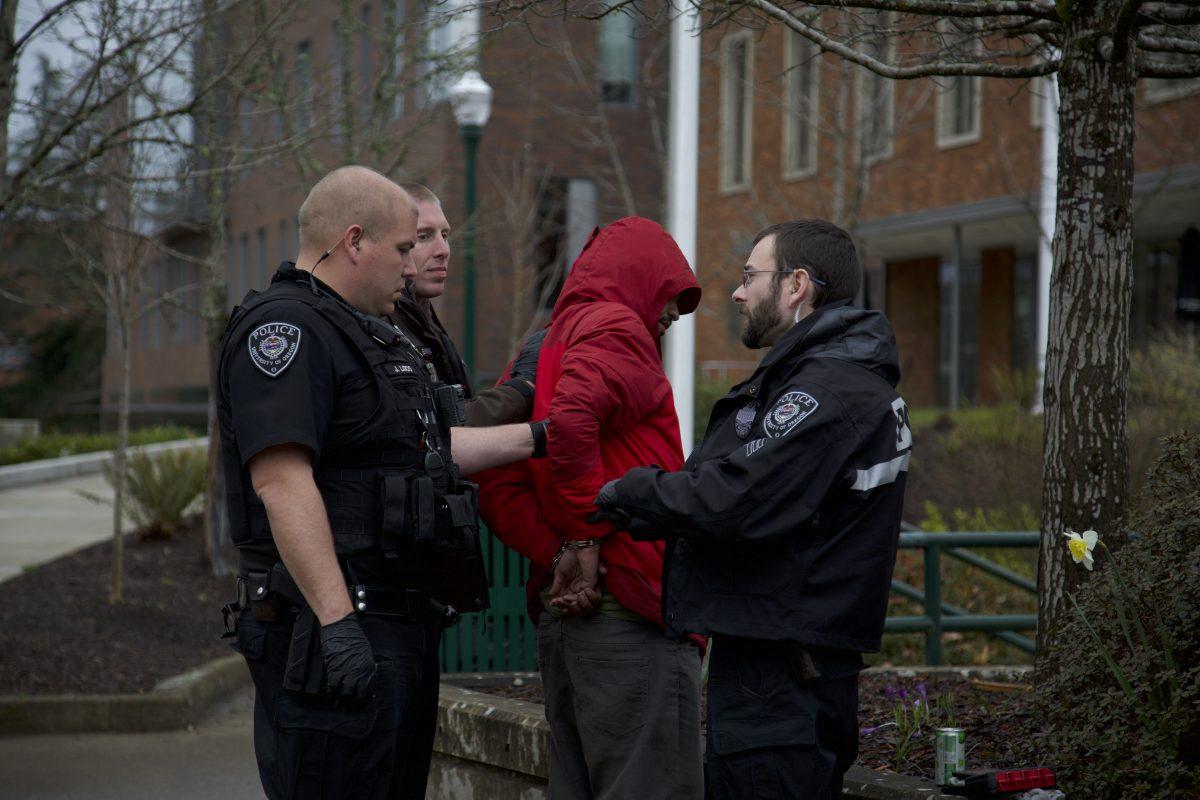 University of Oregon Police arrested a man in front of the EMU after receiving a call of a disorderly subject at around 2 p.m. today, according to police. The man, Edir Benali, 32, was taken into custody after he attempted to place his hands on UOPD Sgt. Scott Geeting. Benali &#8230;