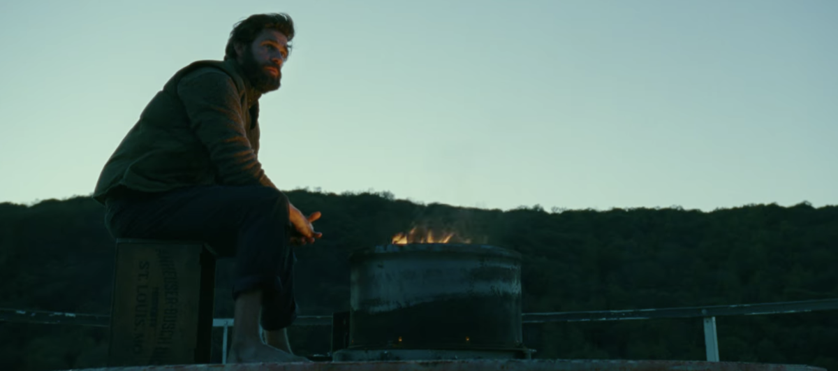 Lee (John Krasinski) watches over his family&#8217;s farm in &#8216;A Quiet Place&#8217; (Paramount/Youtube).