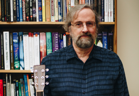 Timothy Jenkins has been teaching physics at UO since 1992 and has been playing guitar since he was 14. (Sarah Northrop/Emerald)