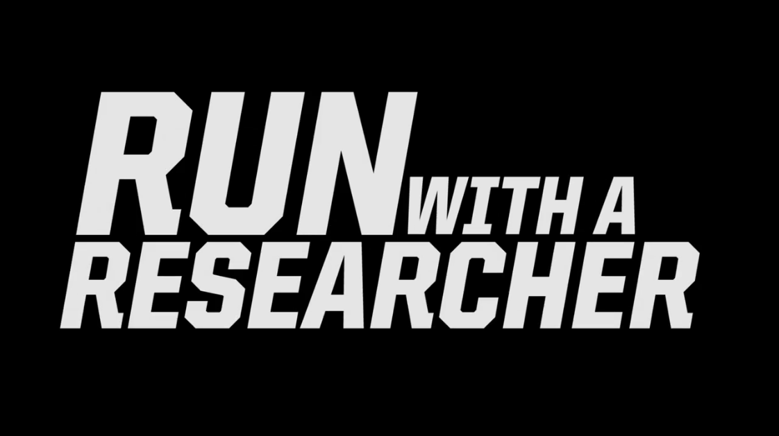 The logo for the event from a video about the Run with a Researcher series.(Courtesy of the University of Oregon)