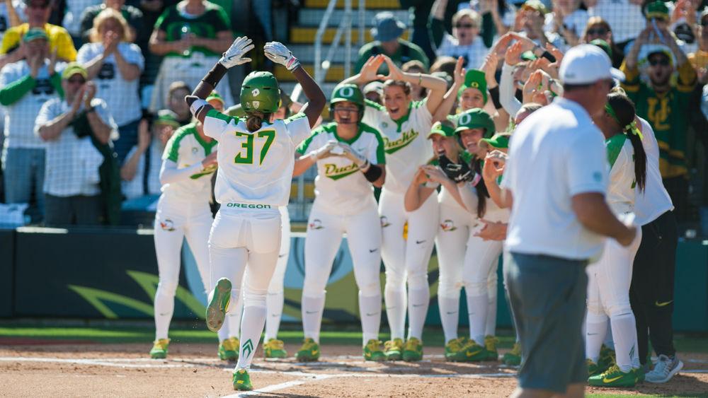 The schedule keeps on raising the bar, and the Ducks keep on answering the call. Playing in its seventh consecutive game versus a top-10 opponent, Oregon made its loudest statement yet on Thursday at Jane Sanders Stadium.&#160;A complete game shutout from Megan Kleist, paired with two home runs and sprinkling &#8230;