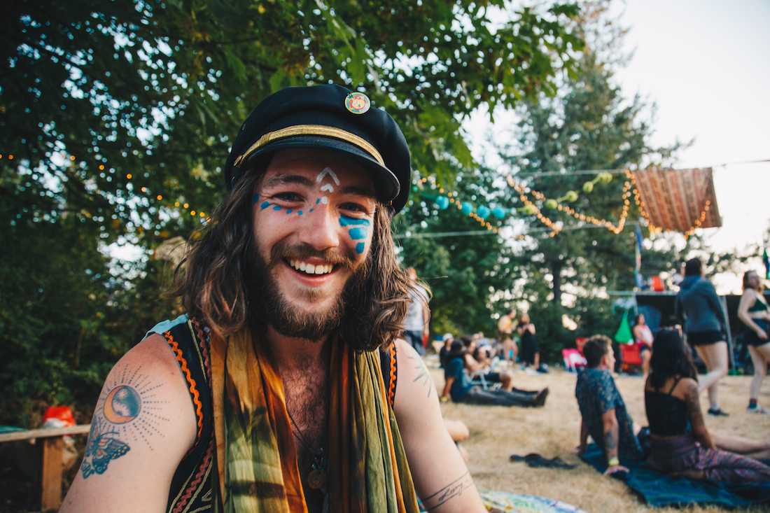 Ian Harris is the keyboardist/singer for Onion the Man and is the founder of Onion Music Fest. The Onion Music Festival brings colorful tunes to five acres in Washougal, Wash. July 28-29, 2018. (Sarah Northrop/Emerald)