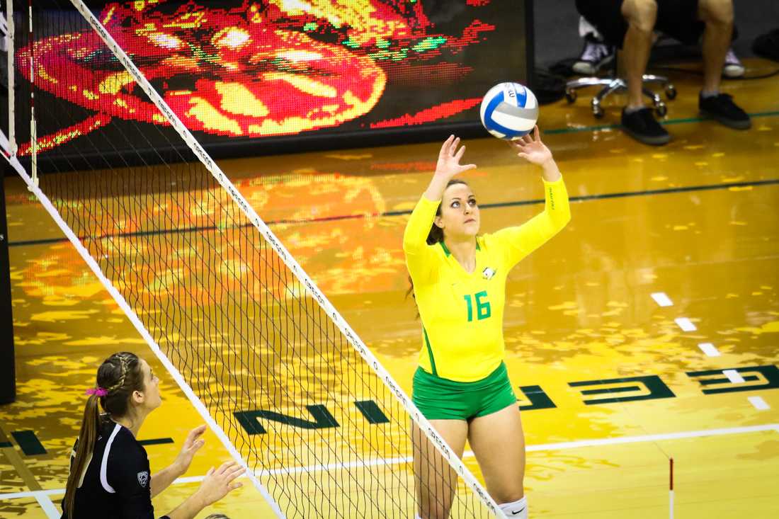 This weekend, Oregon volleyball needed a confidence boost after losing both its matches at the VERT Challenge in Nebraska. &#8220;When you open up in a tournament like the VERT challenge it shows you what you need to work on,&#8221; head coach Matt Ulmer said. &#8220;You&#8217;re playing the best teams and &#8230;