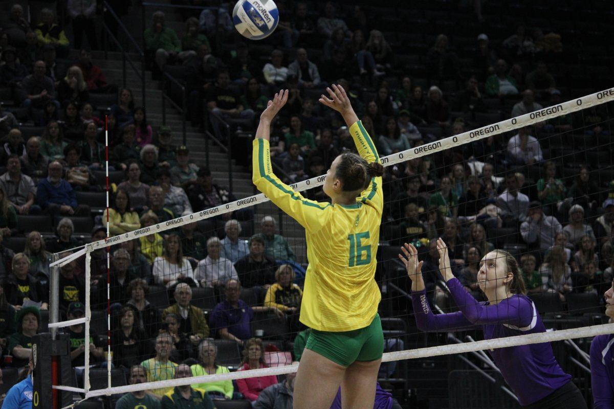 Five days after a dominant 3-0 win over Portland State to kick off the home-campaign, the No. 18 Oregon volleyball team returned to action Friday, hosting Utah Valley and Long Beach State in the Oregon Classic. The Ducks defeated Utah Valley 25-16, 25-23, 25-12 to clinch their first match of &#8230;