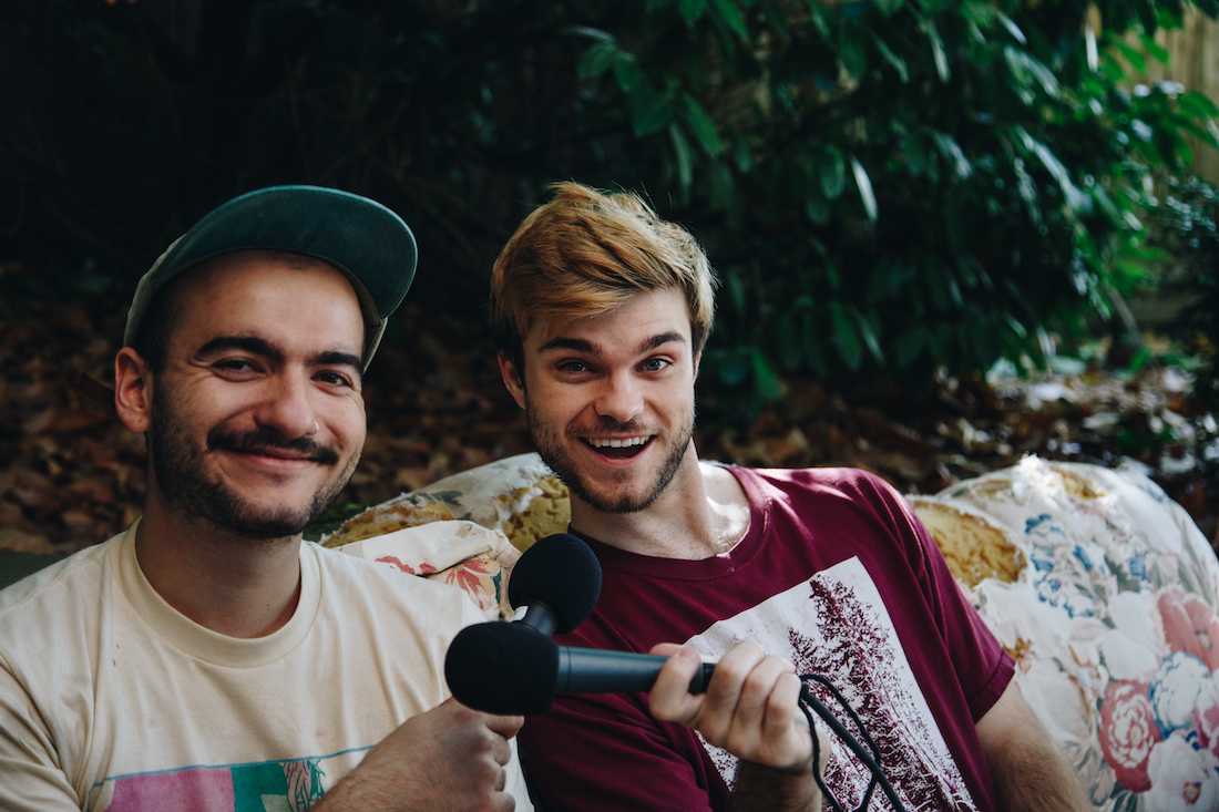 (Left to right): After learning of the closure of a popular Eugene house show venue, The Blue Room, Spiller&#8217;s Sam Mendoza and Luke Broadbent began brainstorming ideas about expanding the Blue Room&#8217;s mission and trying to include others. (Sarah Northrop/Emerald)