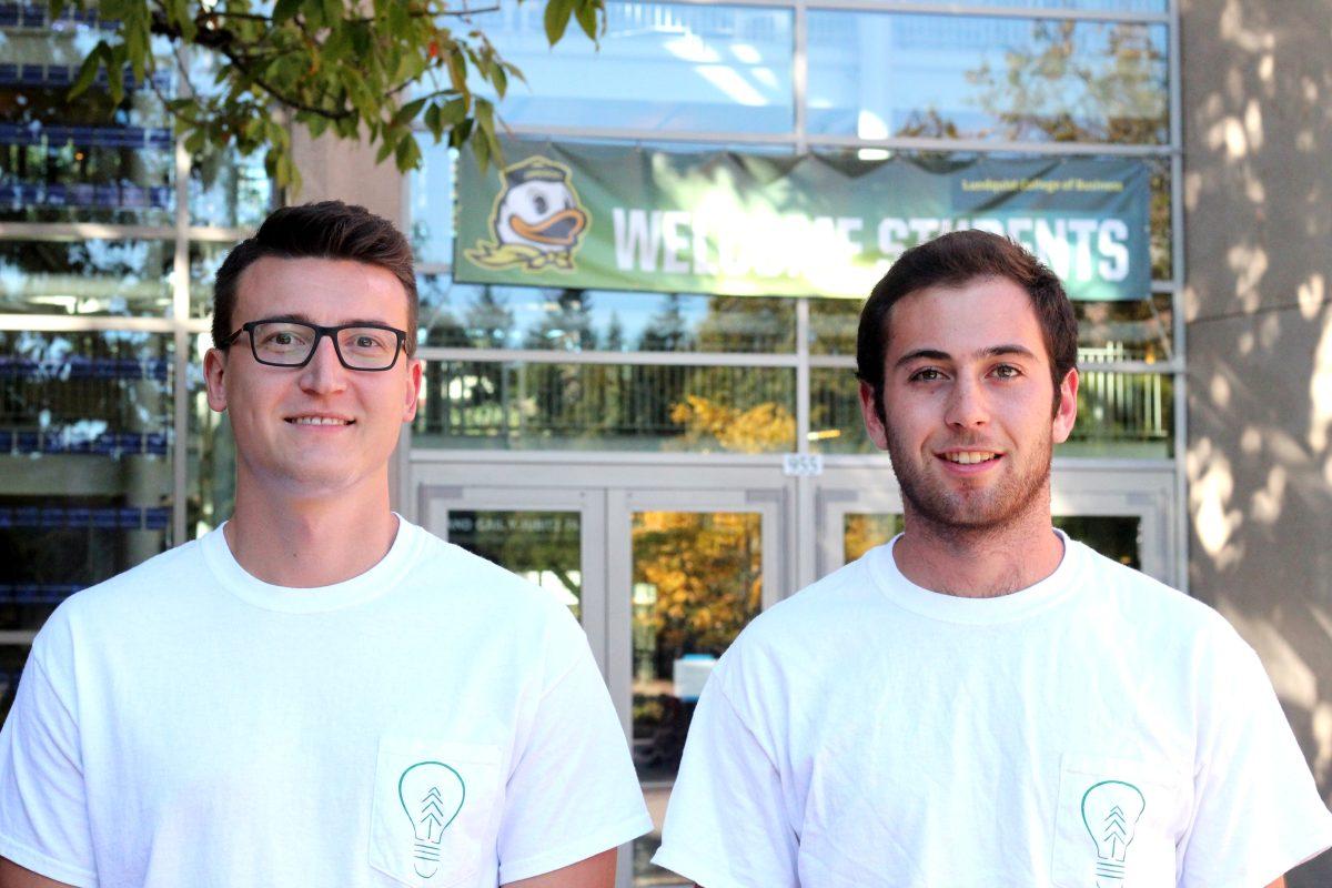 Adrian Martushev (left) and Eli Ackerman released their tutor connection app last spring and are ready to test the app, now live, campus-wide, they said. (Courtesy of Rita Herbstman)