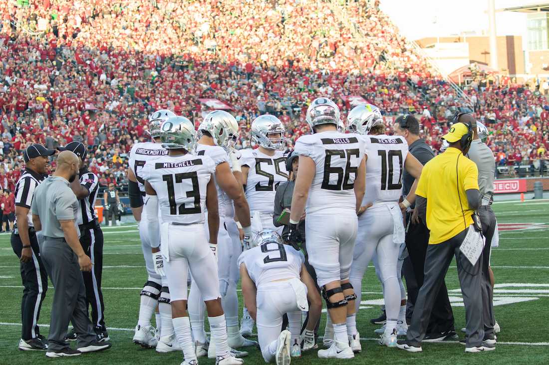 Oregon Offense Oregon&#8217;s offense sputtered in the running game against Washington State. The Ducks only mustered 2.8 yards per carry, which is concerning given that the running game is head coach Mario Cristobal&#8217;s bread and butter. It was Oregon&#8217;s first full game without left tackle Penei Sewell, and the O-line &#8230;