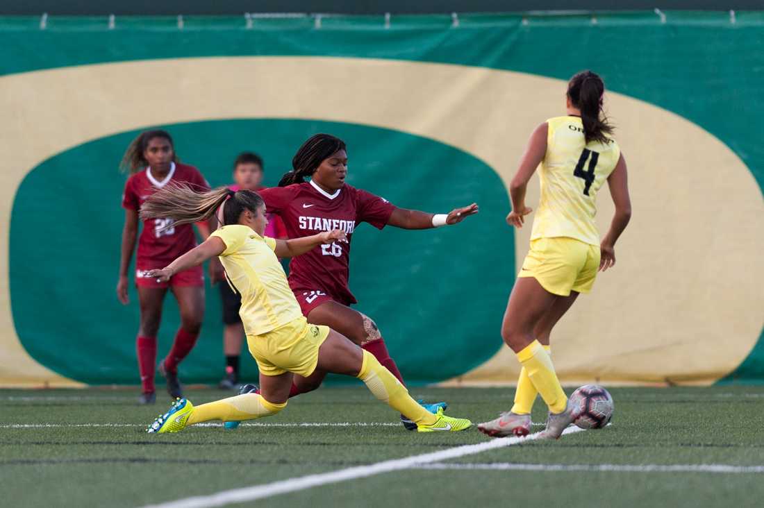 The Oregon Ducks thought they were heading to a second overtime against the No. 1 Stanford Cardinal, but Sophomore Catarina Macario had other plans. The Ducks (7-4-1, 1-3-0 Pac-12) held tough against the Cardinal (11-0-1, 4-0-0 Pac-12) for 99 minutes. Oregon had to survive for one more minute to have &#8230;