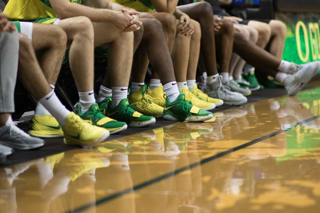 Oregon Ducks Men's and Women's Basketball host Matt Knight Madness at Matt Knight Arena in Eugene Ore. on October 12. 2018. (Devin Roux/Emerald)