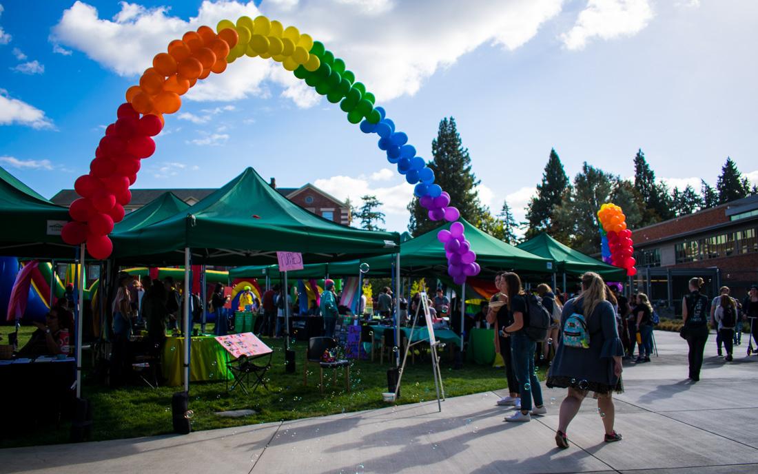 A pair of rainbow balloon arches welcomed students to the EMU lawn last Tuesday for the Coming Out Day Festival, a celebration of the LGBTQ community on campus and in Eugene. The festival, which was organized by the LGBTQA3 Center, along with the Women&#8217;s Center and Multicultural Center, featured a &#8230;