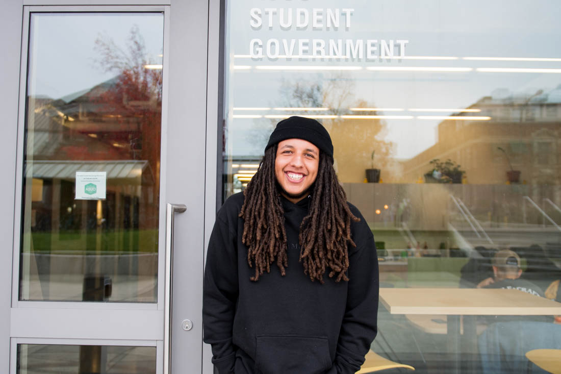 Isaiah Boyd, ASUO president. (Madi Mather/Emerald)&#160;