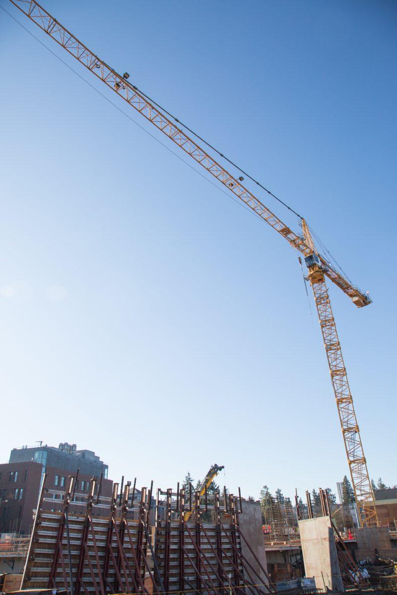 Ongoing construction of the Phil and Penny Knight Campus for Accelerating Scientific Impact as of Jan. 13, 2019. (Sarah Northrop/Emerald)