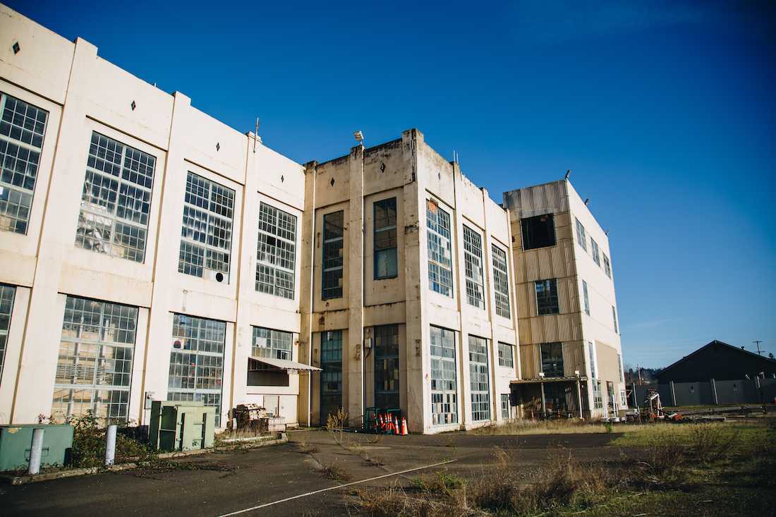 Eugene Water and Electric Board's retired steam plant is the future sight for a new development along the Willamette riverfront. (Sarah Northrop/Emerald)