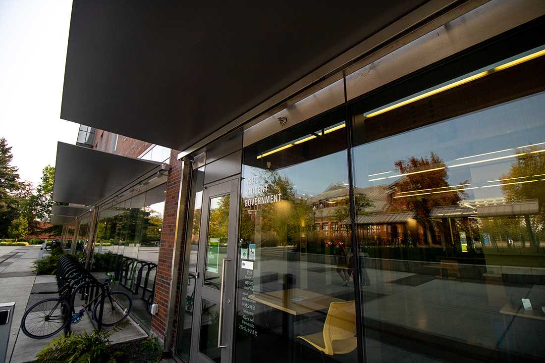 The ASUO offices in the EMU are the hub for student government on campus. Because the ASUO student government is operating remotely due to the COVID-19 pandemic, the offices will remain empty throughout fall term. (Will Geschke/Emerald)