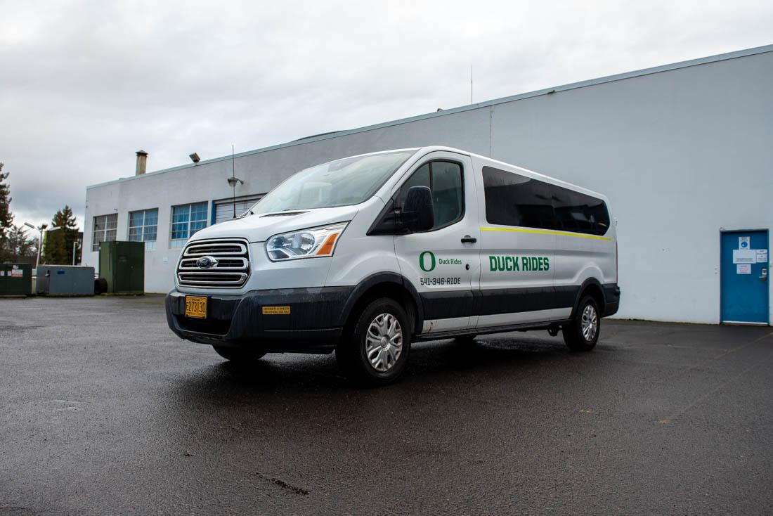 Duck Rides provides essential nighttime transportation in place of the University of Oregon&#8217;s previous transportation services Safe Ride, Designated Driver Shuttle and Campus Shuttle. Duck Rides is the new transportation service at the University of Oregon. (Ian Enger/Emerald)