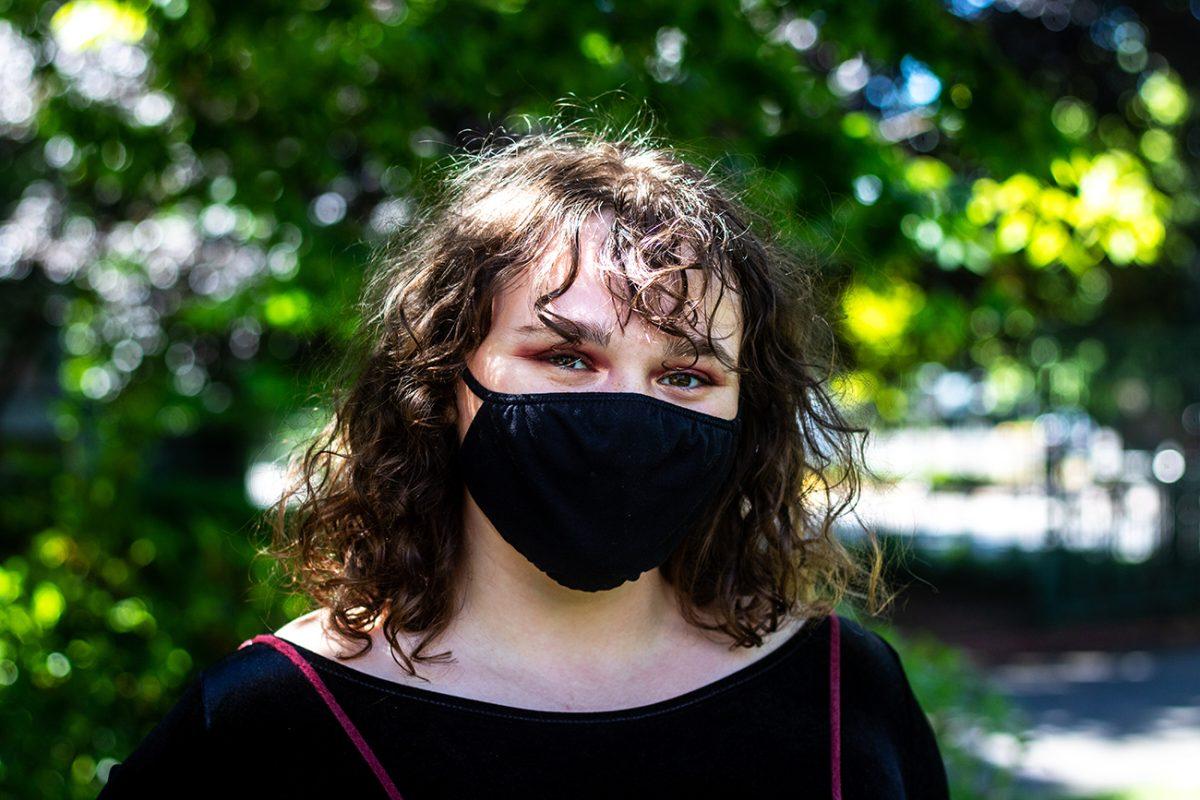 Jessica Jaszewski, a senior graduating with a degree in Theater, has been acting since her sophomore year of high school. University of Oregon seniors from the Theater program are graduating, and offering advice to incoming students studying Theater at UO. (Will Geschke/Emerald)