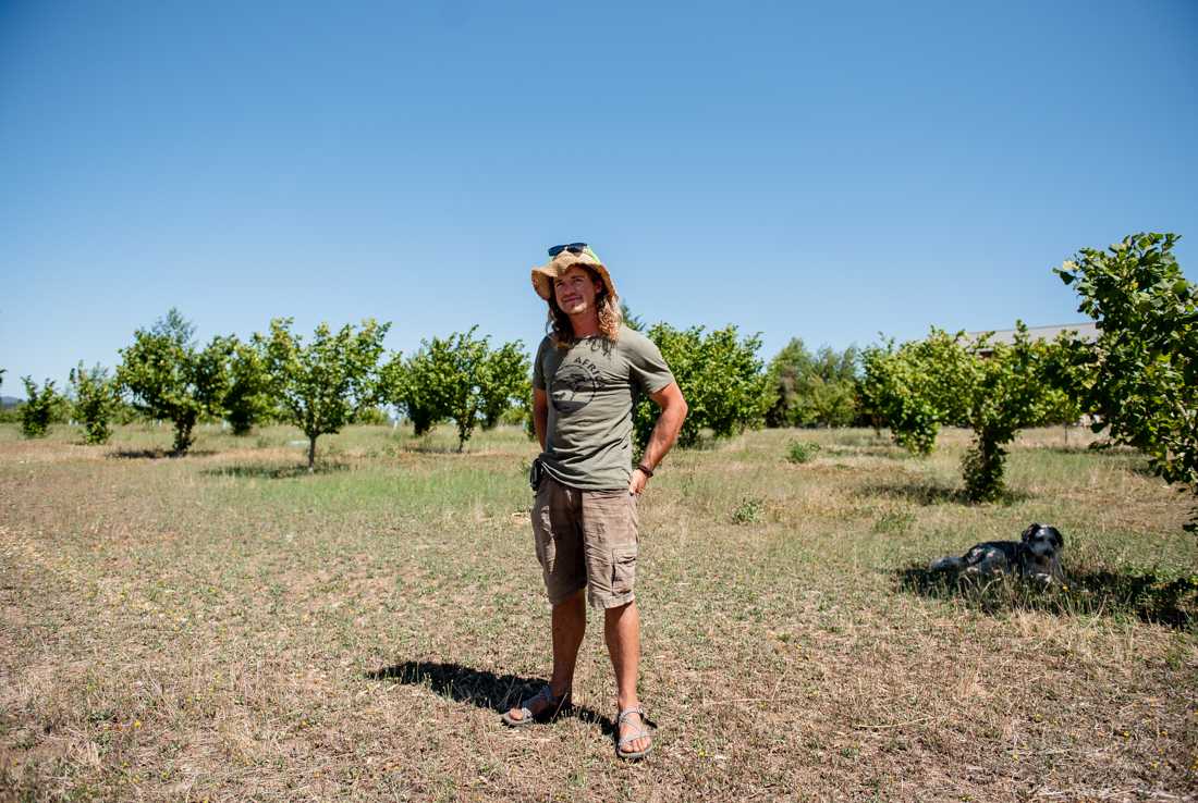 Ben Larson and his two brothers run My Brothers' Farm in the southern Willamette Valley. Oregon communities have had to adapt to the rising challenges the extreme drought has posed this summer. (Ian Enger/Emerald)