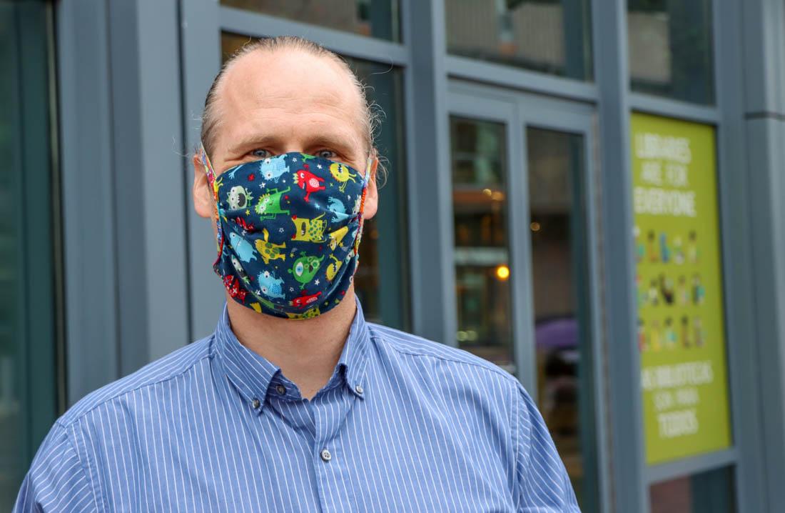 Will O&#8217;Hearn, the Library Services Director, is happy to see the impact that the library has in the community. The Eugene Public Library has returned to pre-pandemic hours and the staff recognizes the importance of the library in the community. (Mary Grosswendt/Emerald)